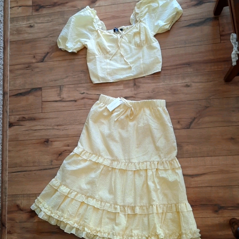 Yellow Two Piece Set